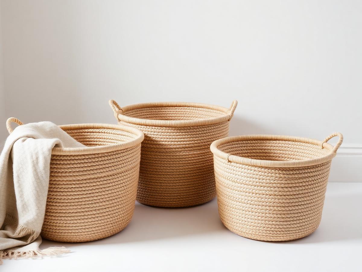 Seagrass Storage Basket — Hand-woven seagrass