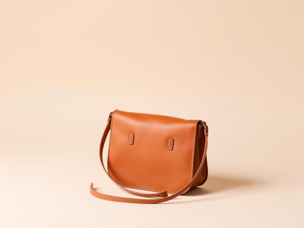 Leather Crossbody Bag — Vegetable-tanned leather