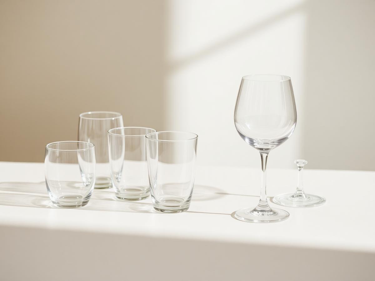 Hand-Blown Glassware Set — Lead-free hand-blown glass