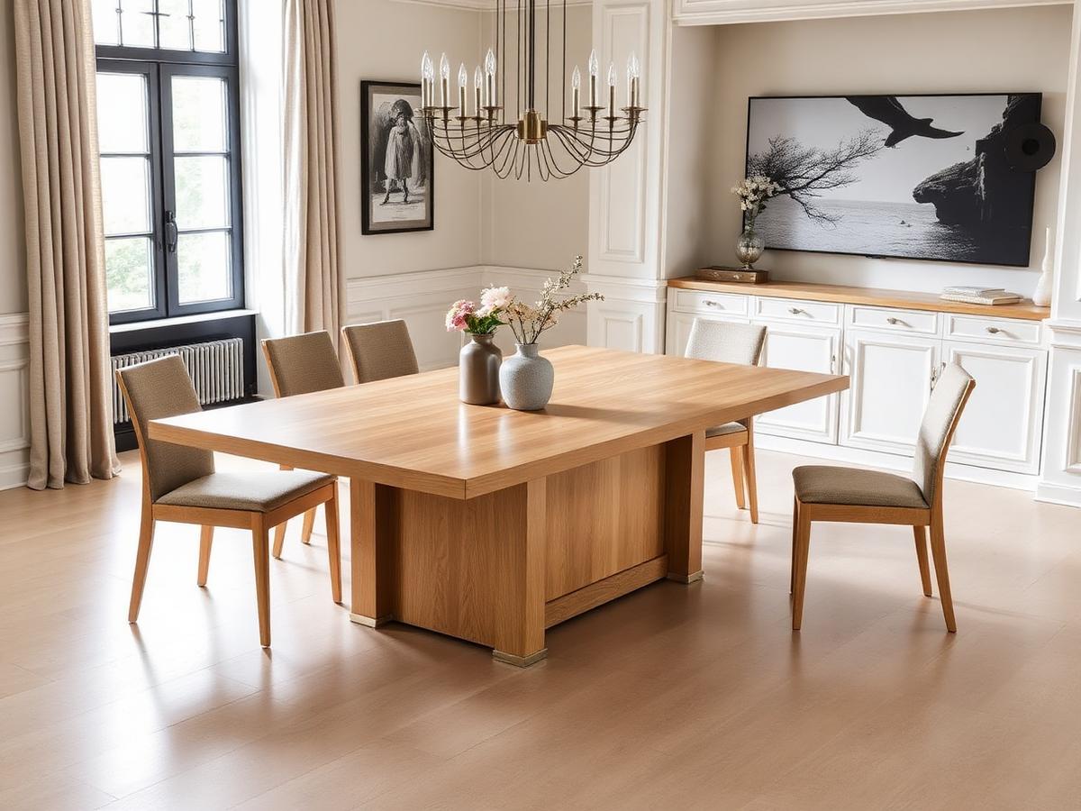 Prato Solid Oak Dining Table — Solid oak, matt lacquer